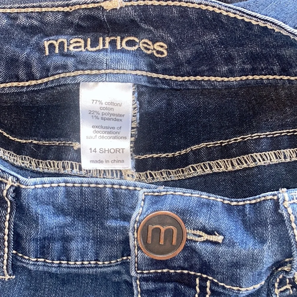 Maurices ankle dark denim jeans - Picture 6 of 7
